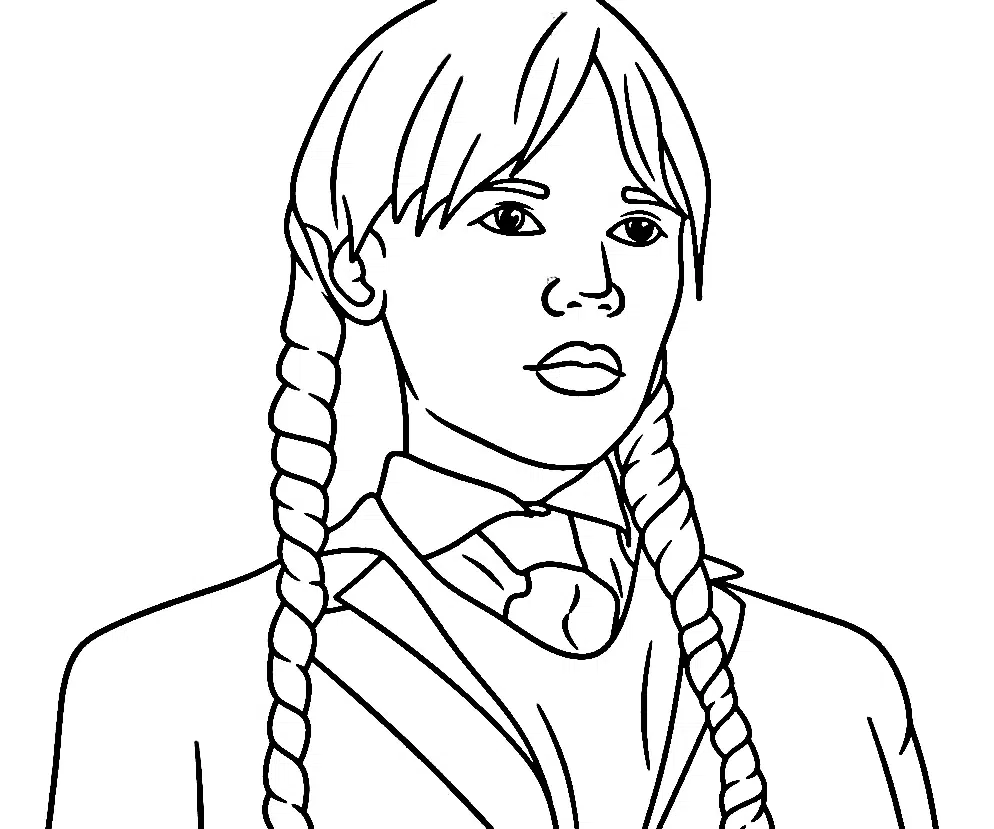 Wednesday Addams boyama sayfası