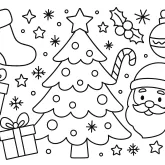 Yeni Yıl Etkinliği boyama sayfası