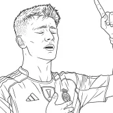 Arda Güler boyama sayfası