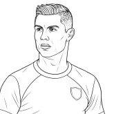 Futbol Efsanesi CR7 Cristiano Ronaldo boyama sayfası