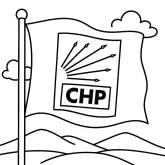 CHP 6 Ok Logosu ve Bayrak boyama sayfası