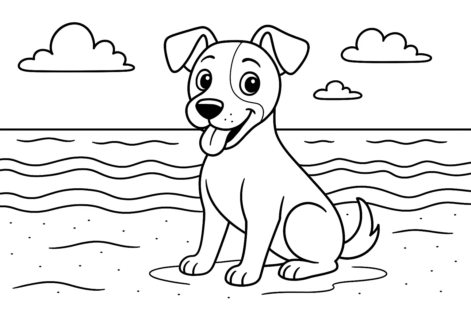 Jack Russell Terrier Köpek boyama sayfası