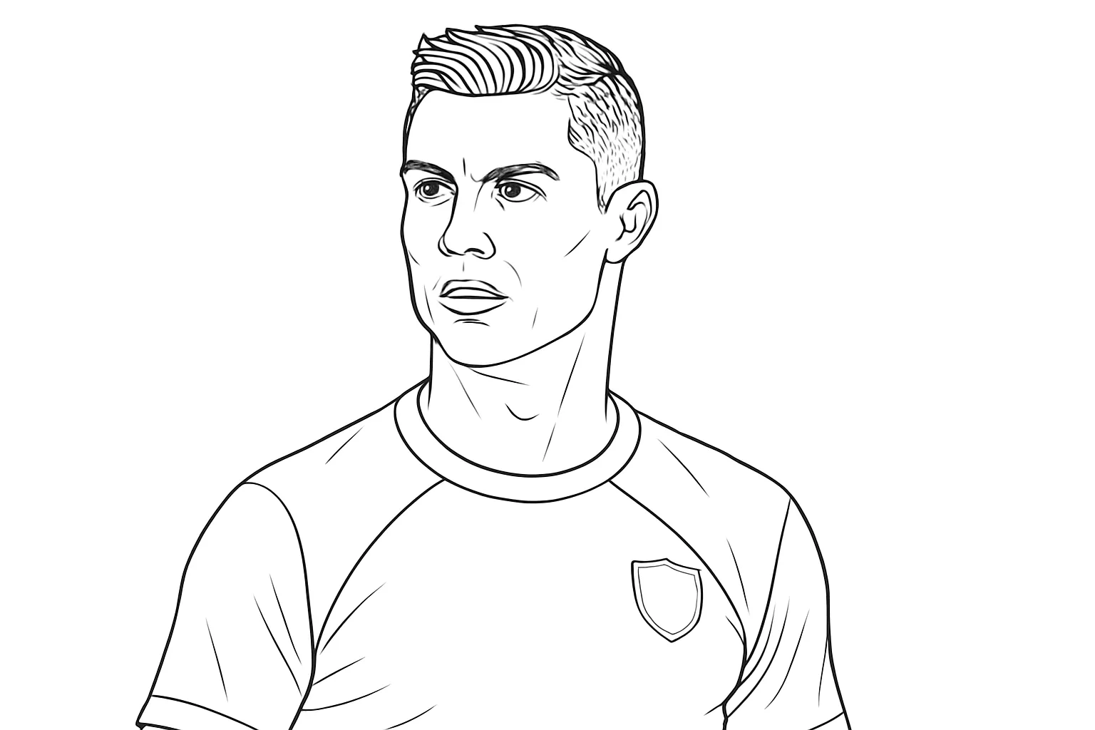 Futbol Efsanesi CR7 Cristiano Ronaldo boyama sayfası