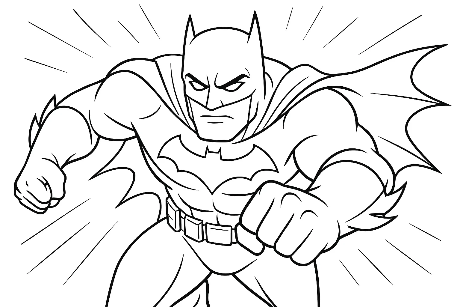 En iyi Batman boyama sayfası