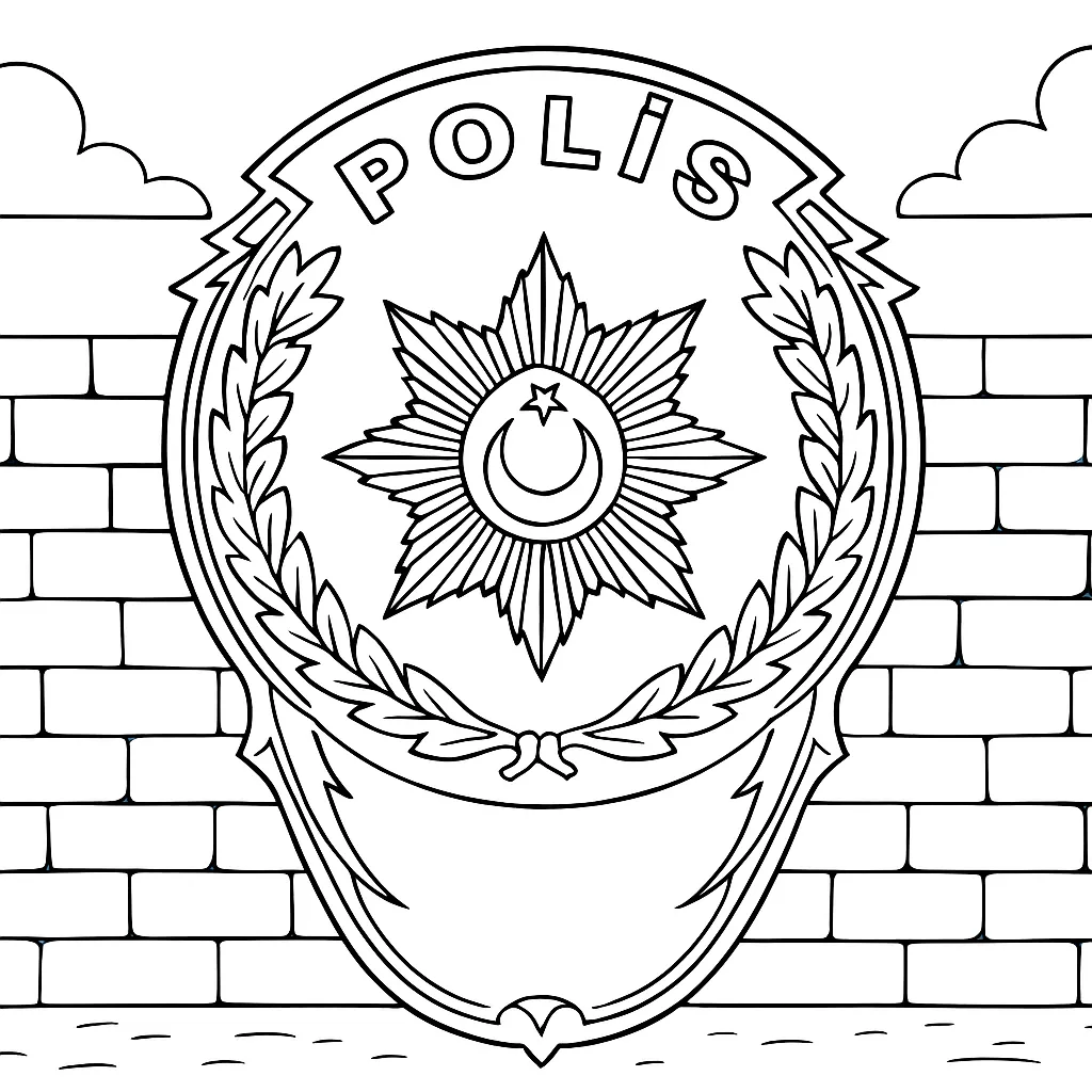Emniyet Genel Müdürlüğü boyama sayfası