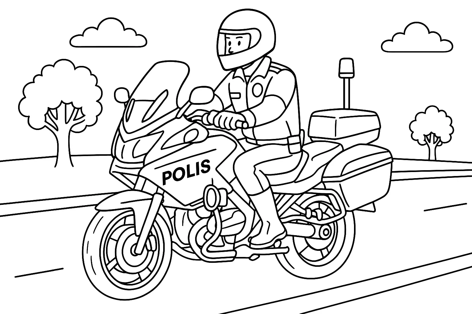 Polis Motor boyama sayfası