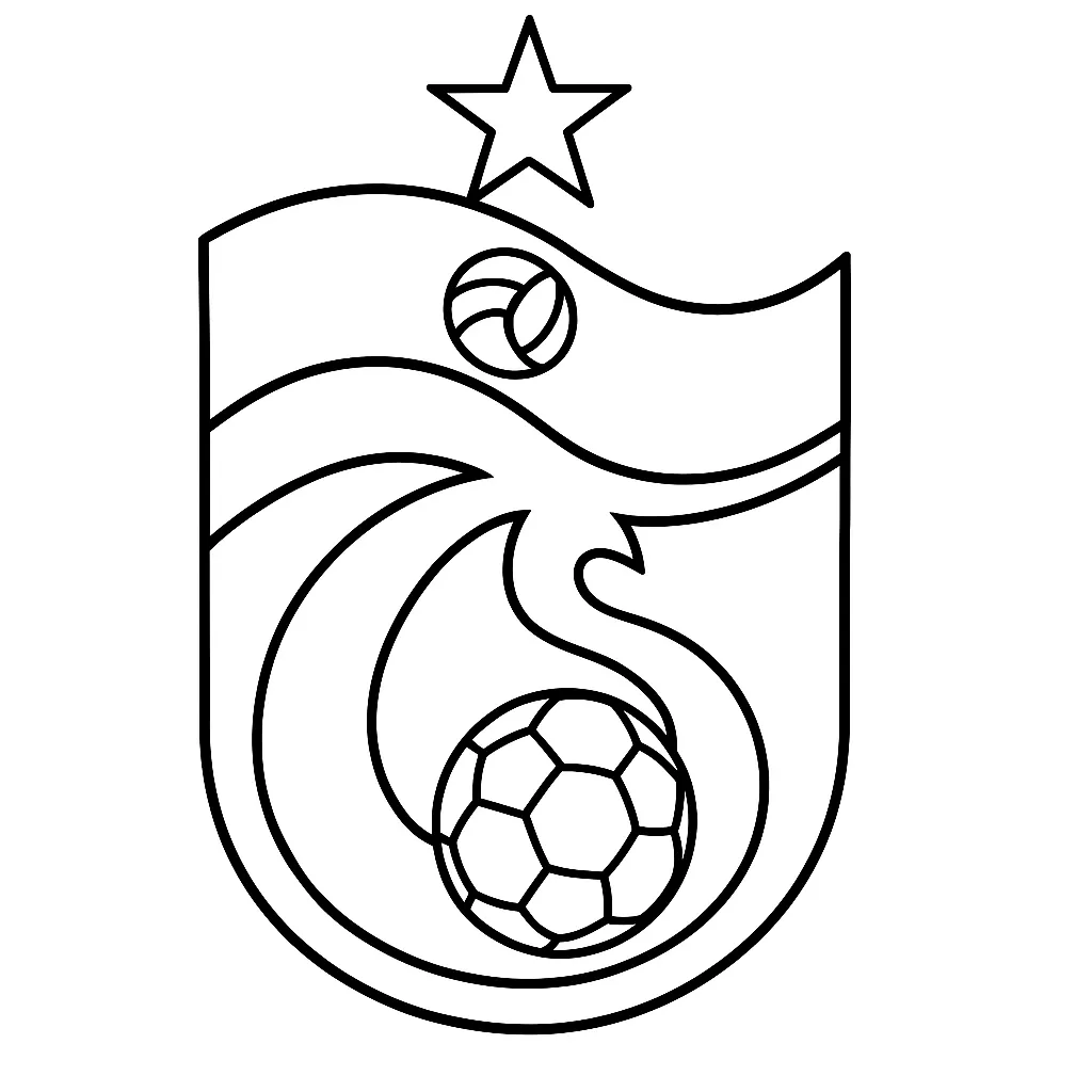 Trabzonspor Logo boyama sayfası